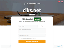 Tablet Screenshot of ciks.net